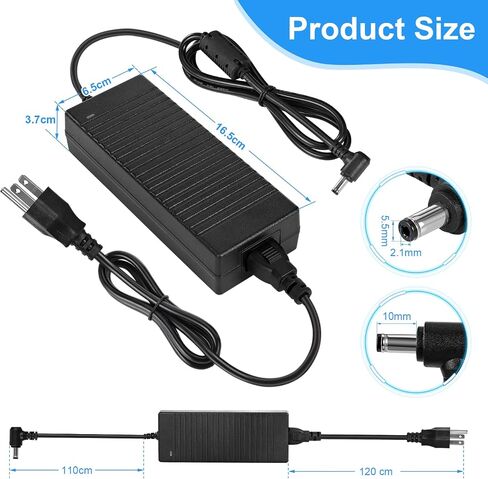 HOUHUI 24V 4A Power Supply Adapter, AC 100-240V to DC 24 Volt 4 Amp 96W Suit 3A 2A 1A Device Transformer AC/DC Power Adapter Converter with 5.5x2.5mm Plug for LED Strip Light CCTV Camera LCD Monitor in Saudi Arabia