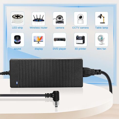 HOUHUI 24V 4A Power Supply Adapter, AC 100-240V to DC 24 Volt 4 Amp 96W Suit 3A 2A 1A Device Transformer AC/DC Power Adapter Converter with 5.5x2.5mm Plug for LED Strip Light CCTV Camera LCD Monitor in Saudi Arabia