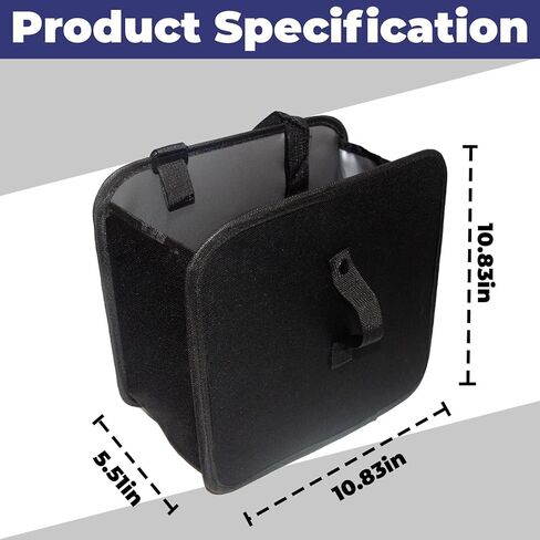 Car Trash Can, Foldable Trash Can Collapsible Hanging Trash Bag for Car Seat, 2 Gallons Leakproof Garbage Bags, Cars Must Haves Interior Accessories Essentials in Kuwait