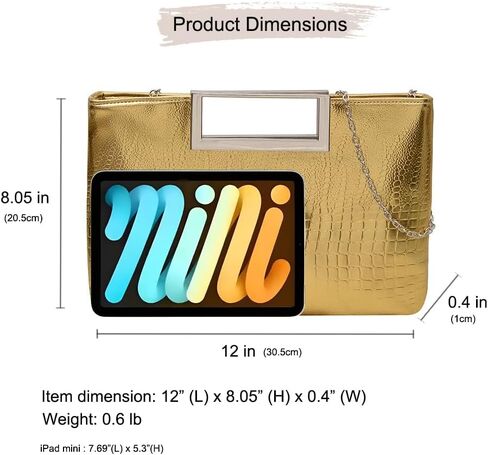 Entchin Clutch Purses for Women, Crocodile Pattern Vegan Leather Handbag, Detachable Chain Strap Crossbody Shoulder Bag in Saudi Arabia