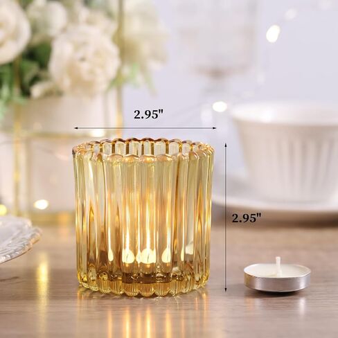 8pcs حاملي شموع شموع كبيرة زرقاء ، 2.95 "× 2.95" حاملي الشموع الزرقاء المضلعة ، حامل شموع نذري لديكور الزفاف ، ديكورات دش الزفاف ، طاولة مركزية in Kuwait