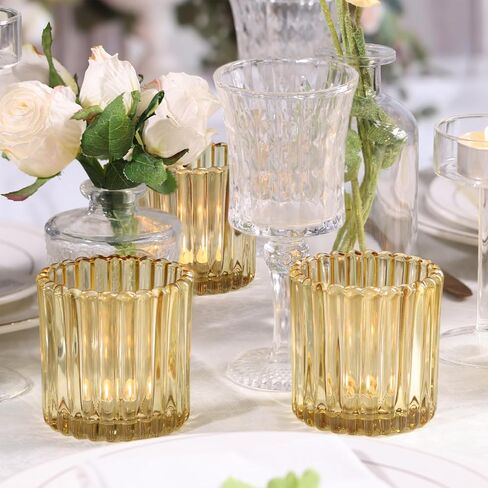 8pcs حاملي شموع شموع كبيرة زرقاء ، 2.95 "× 2.95" حاملي الشموع الزرقاء المضلعة ، حامل شموع نذري لديكور الزفاف ، ديكورات دش الزفاف ، طاولة مركزية in Kuwait