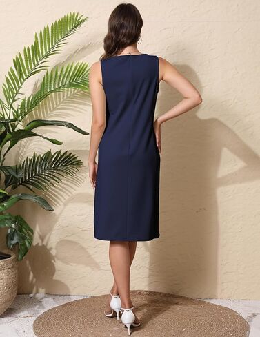 Women Business Wrap Midi Dress ، 2025 Summer Summeress A-Line Lister Work Pencil Skirt in Kuwait