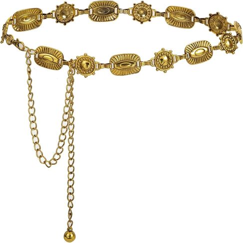 Luvatar Fashion Metal Waist Chain Belt Blouse Dress Sweater Chain Belt… in Kuwait