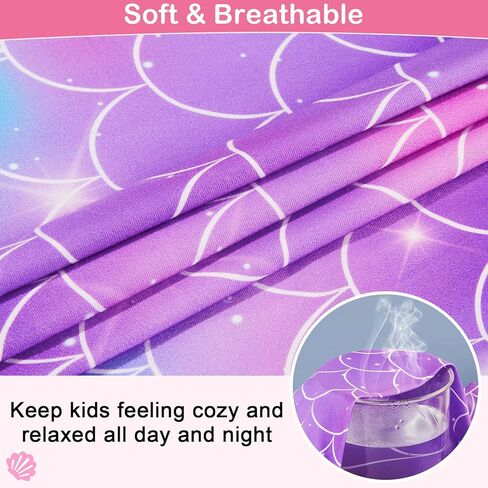 Play Tailor Girls Nightgowns Toddler Pajamas Mermaid Girls Princess Dress Sleepwear Night Gowns for Little Kids in Kuwait