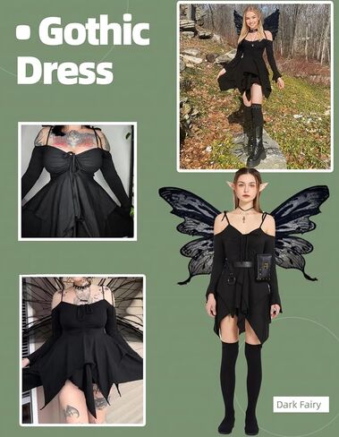 Renaissance Costume Women Fairy Steampunk Costume for Woman Medieval Dress with Belt Pouch Fanny Pack 5PCS in Saudi Arabia