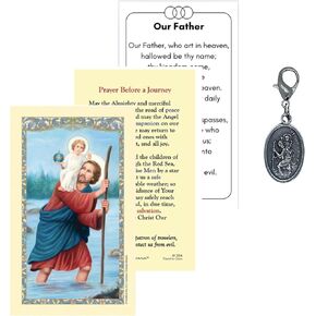 St. Christopher Medal Set with Prayer Cards