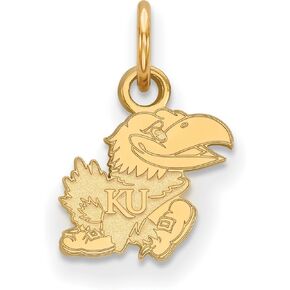 14k Yellow Gold University of Kansas Jayhawks Right Walking School Mascot Pendant 10 mm x 10 mm