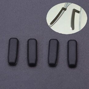 Glasses Nose Pads,BEHLINE Soft Silicone Plug-in/Push-in Nose Pads Nose Piece Replacement for Eyeglasses Sunglasses Frames,Anti-Slip Nose Bridge Pads/Nose Guards(Black)