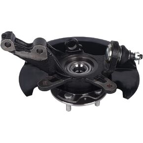 Autoround 698-495 Front Left Steering Knuckle & Wheel Bearing Hub Assembly Compatible with Honda Civic 2003 2004 2005 L4 1.7L, 698495 51215S5AJ30 45255S01A00 44600S5DA00, Driver Side