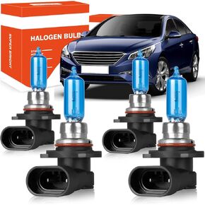 OQSNCV Fit for Hyundai Sonata (2015-2022) Halogen Headlight Bulbs, 9005 High Beam+ 9005 Low Beam Headlamp Replacement Bulbs Kit, Pack of 4
