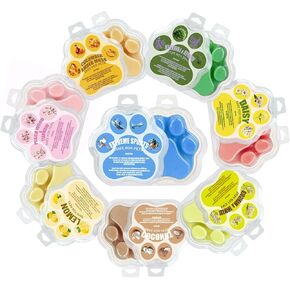 Scented Melting Wax, Cat's Paw Shaped Soy Wax Cubes for Wax Warmers, 8 x3 oz, Wickless Candle Blocks Air Freshener, Spa Scented Decorative Gifts