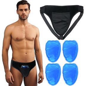 Vasectomy Reusable Cold Ice Packs for Testicular Support and Pain Relief, Vasectomy Gift for Men (Blue-2 Excluding Underwear)