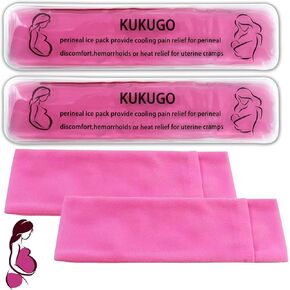 Perineal Ice Packs, Perineal Cooling Pads, Perineal Cold Packs Gel, Postpartum and Hemorrhoid Relief, Bead Ice Pack, Cold Therapy for Women After Pregnancy and Delivery, 2 Ice Pack and 2 Cover