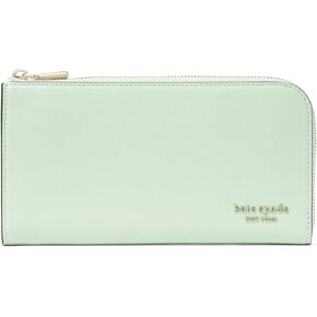 kate spade new york Devin Saffiano Leather Zip Around Continental Wallet, Pistachio Ice