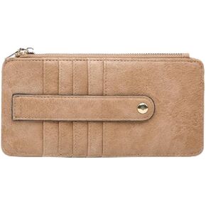 Jen & Co. Saige Wallet ، Rose Gold - Slim Wallet للنساء ، حامل بطاقة الائتمان المدمجة مع فتحات البطاقات ، محافظ صغيرة