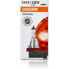 H11 64211L+ DOT Original Standard Halogen Bulb 12V 55W 3800K PGJ19-2 Made in Germany