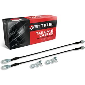 Support Tailgate Cable Left and Right 24 1/2 Inch Compatible with Ford F-150 Lincoln Mark LT Replaces # 4L3Z-5443052-AA, 4L3Z-5443053-AA