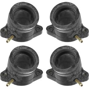 Carburetor Intake Manifold Boot Kit Compatible for Yamaha XS 1100 2H9 1980-1983, Durable Rubber Black Intake Manifold Carburetor Boot