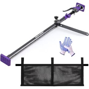 Adjustable Cargo Bar, Truck Bed Divider from 40 to 70 in with 200 LB Bearing Capacity, Cargo Bar for Pickup,Truck Bed Cargo Bars for SUVs, Trailers, Vans, Comes with1 Divider Bar, 1 Cargo Net
