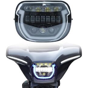 LED Headlight for Street Glide CVO 2024, Motorcycles LED Front Light Headlight w/DRL High Beam Low Beam Headlamp for Harley Davidson Street Glide 2024 CVO Street Glide 2023-2024 Accessories