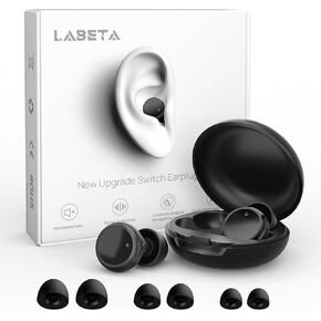 Switchable Concert Ear Plugs for Noise Reduction， Adjustable Earplugs, Multi-Size Silicone Earbuds, 3 Noise Relief Modes for Focus, Study, Work and Travel, Hearing Protection, Reusable Ear Plugs