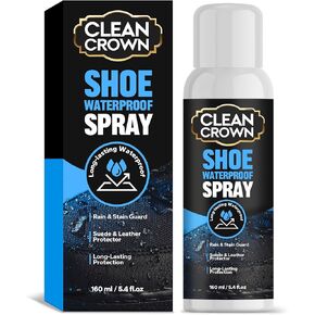 Shoes Protector Spray (5.4 Fl Oz), Suede & Leather Protector Spray, Waterproofing & Stain Guard for Shoes, Boots, Bags & Upholstery, Long-Lasting Water Repellent Spray
