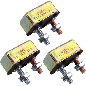 12V Universal Automatic Reset Breaker Circuit Breaker 10A ، No Bracket 1Pack (10a) in Kuwait