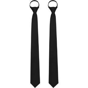 Pre Tied Ties for Men, 2.16" Skinny Tie for Men Adjustable Zipper Mens Neckties for Business Wedding Party Prom Church