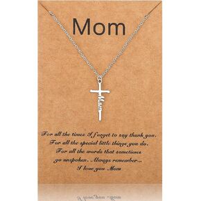 Mothers Day Gifts for Mom Wife from Daughter Son, Birthday Gift for Women, Mom Gifts Ideas for Bestmom, Necklace Jewelry Gift for Grandma Stepmother