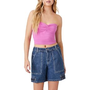 Forever 21 Women's Denim Zip-Pocket Shorts