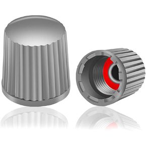 بلاستيك TPMS Valve CAT CAPS OEM OEM اللون الرمادي الأصلي TPMS استبدال طقم الإطارات العامة غبار الغبار Universal لصمامات إطارات السيارة (20 حزمة)
