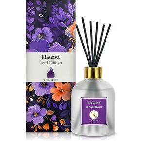 Eucalyptus Reed Diffuser Sets,6.7fl oz(200ml) with 8 Sticks,Fragrance/Aromatherapy for Livingroom/Office/Kitchen/Entryway/Bathroom,Shelf Decor,Home Accessories,Air Freshener(Eucalyptus)