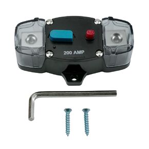 200 أمبير قاطع الدائرة اليدوي إعادة تعيينه ل 12-24 فولت DC 200 AMP 1/0-8 المقياس تصيد السيارات السيارات الستيريو صوت العاكس الصمامات لسيارات RV البحرية