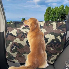 2 Pcs Car Door Protector for Dogs Waterproof Anti Scratch Pet Car Door Cover Protector Vehicle Door Guards Fits Sedans and SUVs Pet Travel Black （2 Pack） (Camouflage Plaid)