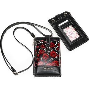 Leather Small Crossbody Bags for Women Designer Cell Phone Bag Wallet Purses Adjustable Strap