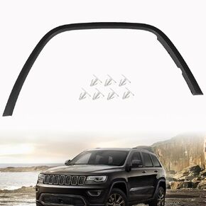 Front Right Passenger Side Black Wheel Molding Wheel Arch Trim Flare Replacement for 2011-2016 Grand Cherokee 1MP38RXF1AE CH1291106