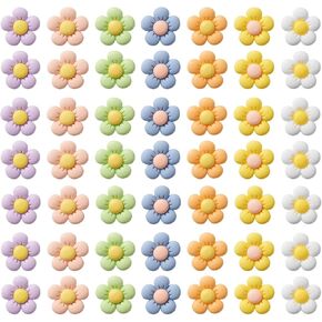50PCS Flower Shoe Charms Clog Sandals Bracelets Accessories Decoration Summer Cute