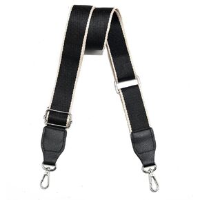 Purse Straps Replacement Crossbody, Universal Wide Shoulder Strap for Bags Adjustable Straps for Handbags (Silvery Hardware)