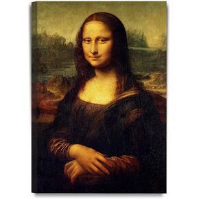 DECORARTS - Mona Lisa by Leonardo DaVinci. The World Classic Art Reproductions. Giclee Canvas Prints Wall Art for Home Decor 20x30 x1-1/2