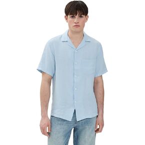 Men's Linen Camp Collar Shirt