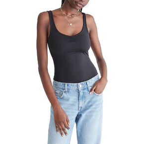 AEROPOSTALE Womens Seriously Soft Smooth Cinch Front Tank Bodysuit