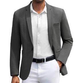COOFANDY Men's Casual Blazers Sport Coats Slim Fit Cotton Sport Jackets 1 Button Lightweight Suit Jackets
