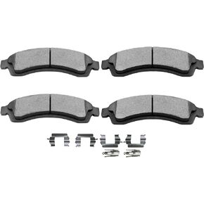 Ceramic Brake Pad Kit,SCITOO Brake Pads Front Fit for Buick Rainier,for Chevy SSR/Trailblazer EXT,for GMC Envoy/Jimmy,for GMC Envoy XL/XUV,for Isuzu Ascender,for Oldsmobile Bravada,for Saab 9-7x,D882