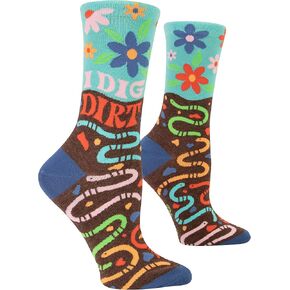 Blue Q Women's Funny Novelty Crazy Crew Socks with Sayings