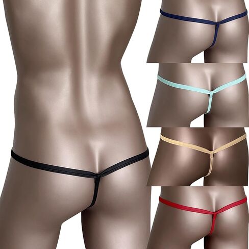 Men's Ice Silk Sexy Thong Low Waist Underwear Bikini in Saudi Arabia