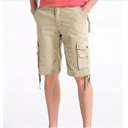 Men's Cotton Loose Fit Twill Cargo Shorts Outdoor Wear Lightweight for Men in Saudi Arabia