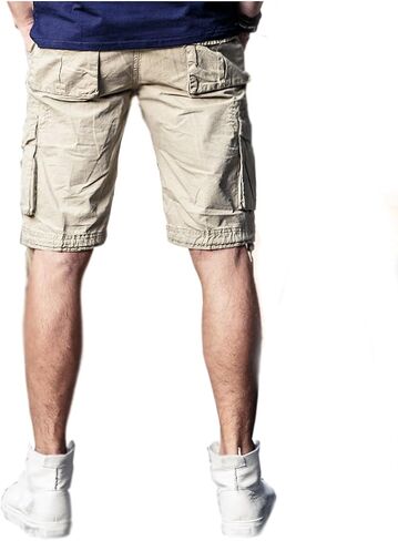 Men's Cotton Loose Fit Twill Cargo Shorts Outdoor Wear Lightweight for Men in Saudi Arabia