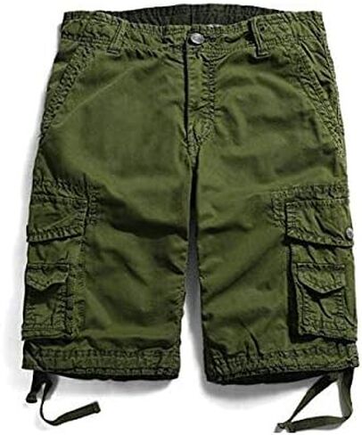 Men's Cotton Loose Fit Twill Cargo Shorts Outdoor Wear Lightweight for Men in Saudi Arabia