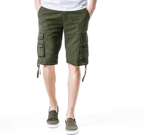 Men's Cotton Loose Fit Twill Cargo Shorts Outdoor Wear Lightweight for Men in Saudi Arabia